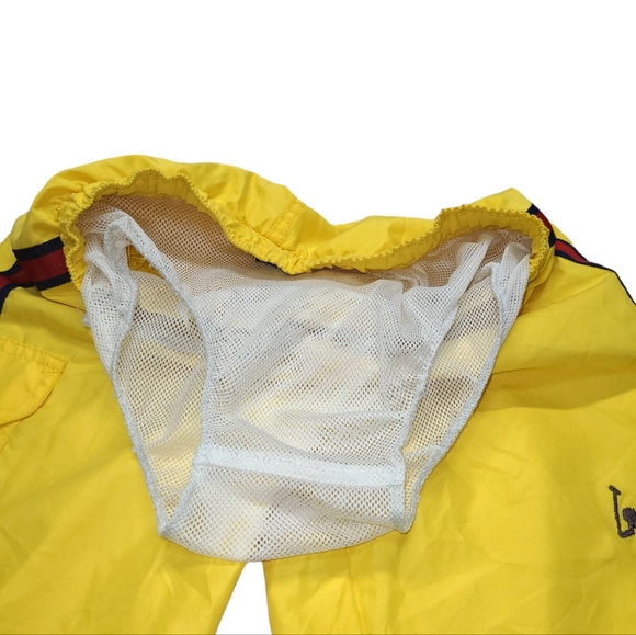 U.S. POLLO ASSN. SWIM SHORTS BOYS SIZE 10/12 YELLOW EMBROIDERED POCKETS & MESH - Picture 5 of 12